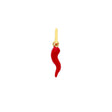 Ciondolo Corno Smalto Rosso e Oro Giallo-Ciondoli-GRANARELLI-Gioielleria Granarelli