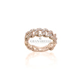 Anello Groumette in Oro Rosa e Diamanti 1.25kt-Anelli-GRANARELLI-Gioielleria Granarelli