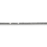 Bracciale Tennis Oro Bianco Diamanti Neri 2,40kt e Bianchi
