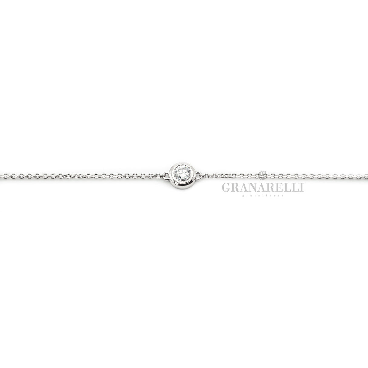 Bracciale Punto luce tiffany Oro Bianco-Bracciali-CRIVELLI-Gioielleria Granarelli