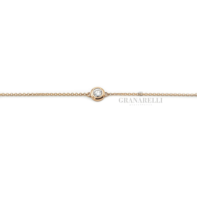 Bracciale punto luce tiffany Oro Rosa-Bracciali-CRIVELLI-Gioielleria Granarelli