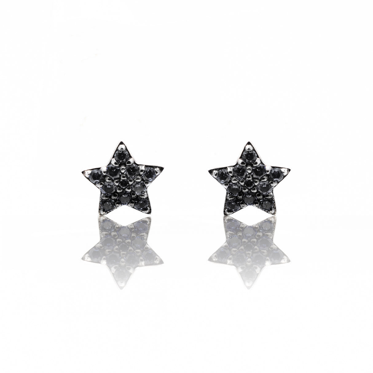 Pendientes de estrella de diamante negro 370-XE4340