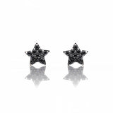 Pendientes de estrella de diamante negro 370-XE4340