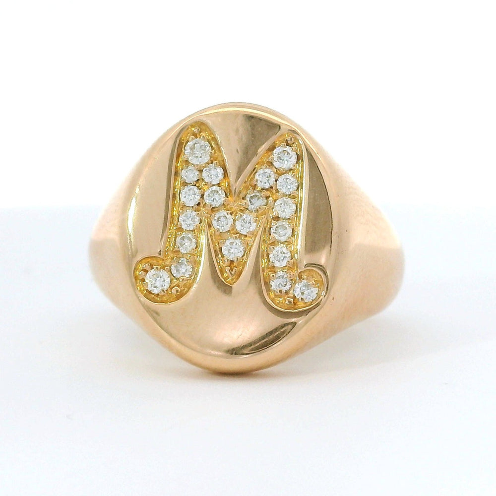 Anello Chevalier Anello Iniziale M Lettera M Anello Crivelli Con