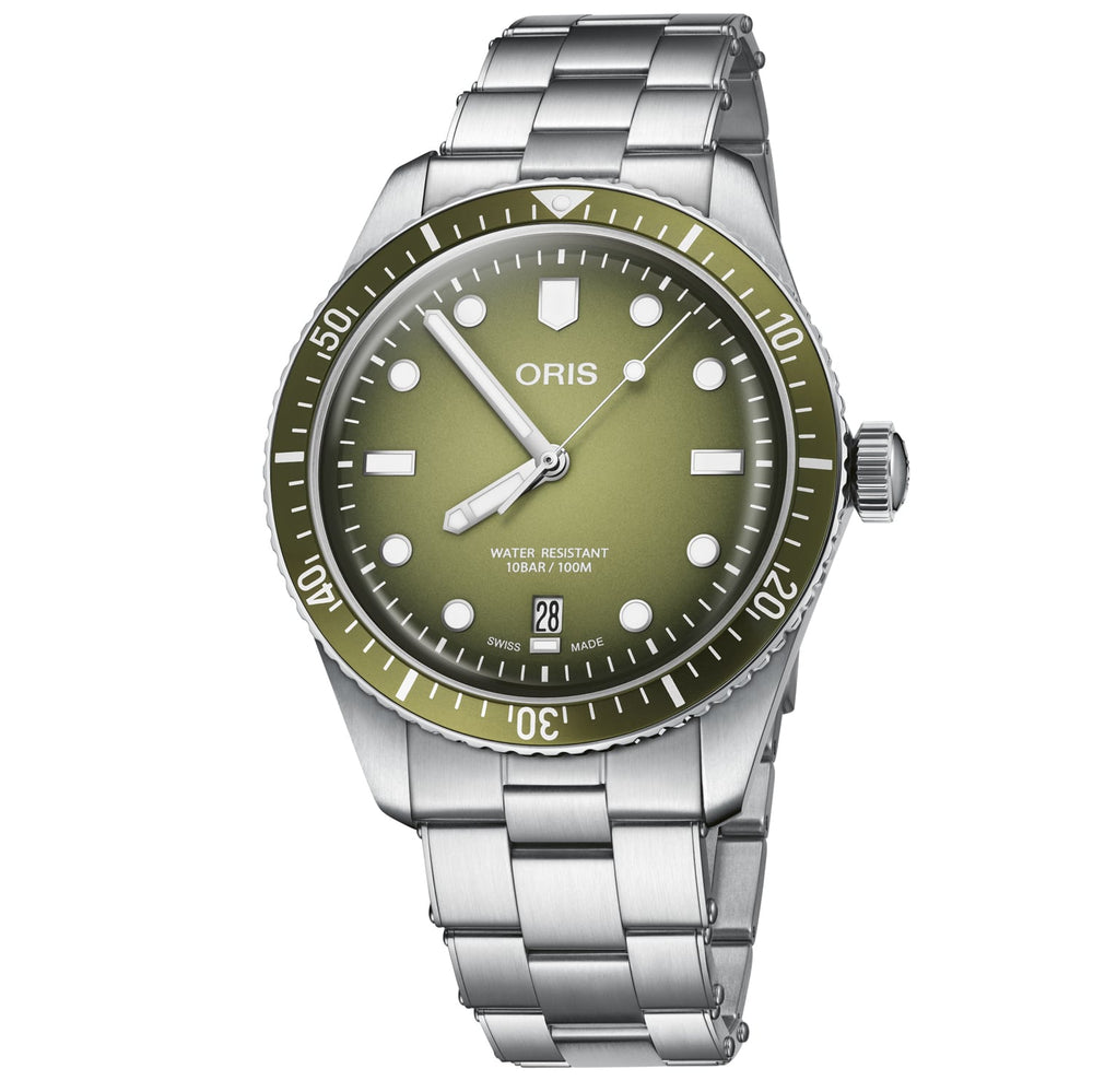 Gioielleria Granarelli orologio Oris Divers Sixty-Five quadrante verde