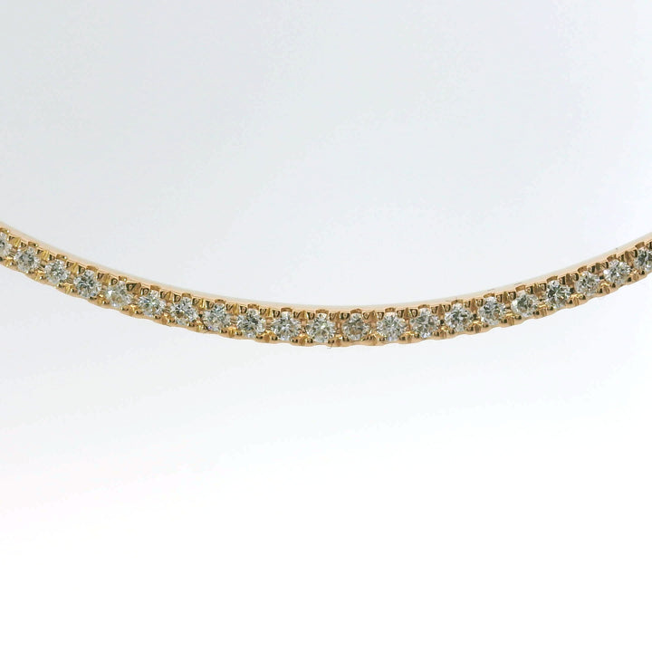 Collana barretta Ovale di diamanti in Oro Rosa-Girocolli-GRANARELLI-Gioielleria Granarelli