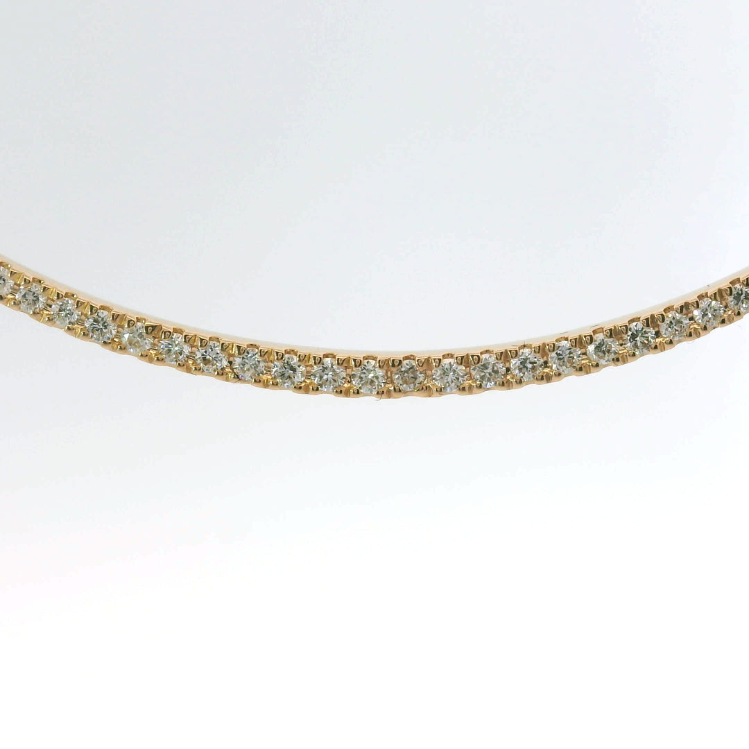 Collana barretta Ovale di diamanti in Oro Giallo-Girocolli-GRANARELLI-Gioielleria Granarelli