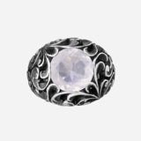 Anello cabochon con pietra tonda-Anelli-MARIA E LUISA JEWELS-Gioielleria Granarelli