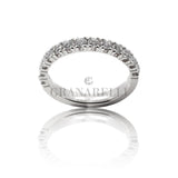 Anello Fedina Half Eternity Diamanti 0.68kt in oro bianco-Anelli-GRANARELLI-Gioielleria Granarelli