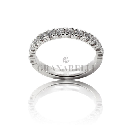 Anello Fedina Half Eternity Diamanti 0.72kt-Anelli-GRANARELLI-Gioielleria Granarelli