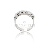 Anello Fedina 5 diamanti 1.50kt In Oro bianco-Anelli-GRANARELLI-Gioielleria Granarelli