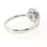 Anello Halo Oro bianco e Diamanti 0.59 GIA