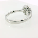 Anello Halo Oro bianco e Diamanti 0.71 GIA