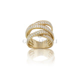 Anello fascia diamanti 1.80kt i oro giallo