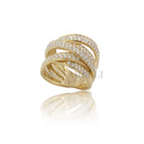 Anello fascia diamanti 1.80kt i oro giallo