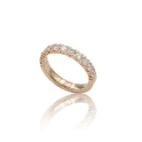 Anello Fedina Half Eternity Diamanti 0.94kt in oro rosa-Anelli-GRANARELLI-Gioielleria Granarelli