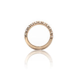 Anello Fedina Half Eternity Diamanti 1.10kt in oro rosa-Anelli-GRANARELLI-Gioielleria Granarelli