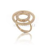 Crivelli ring in rose gold and diamonds