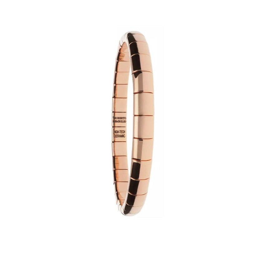 Bracciale Piccolo Ceramica Dorata Rosa