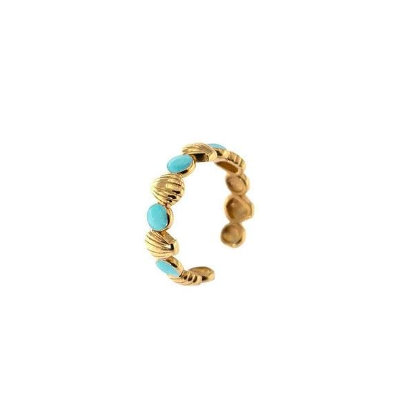 Anello Alessandro Enriquez Conchiglie Turchese-Anelli-RUE DES MILLE- [SKU] -Gioielleria Granarelli