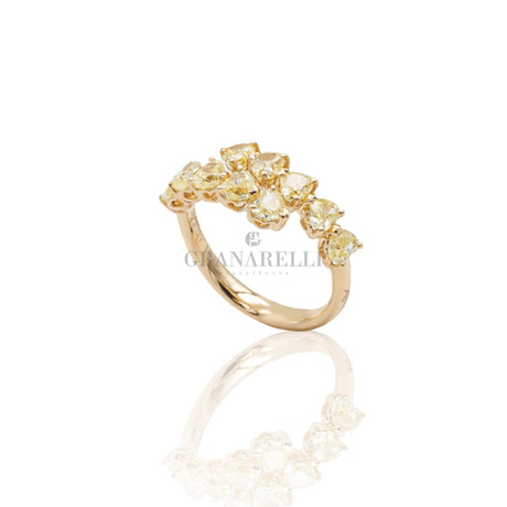 Anello Anniversary Diamanti Fancy taglio Cuore 2.28kt-RECARLO-R67CO021/G219FA-14-Gioielleria Granarelli