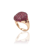 Anello Chevalier Pavé Rubini In Oro Rosa-Anelli-BUONOCORE-12-Gioielleria Granarelli