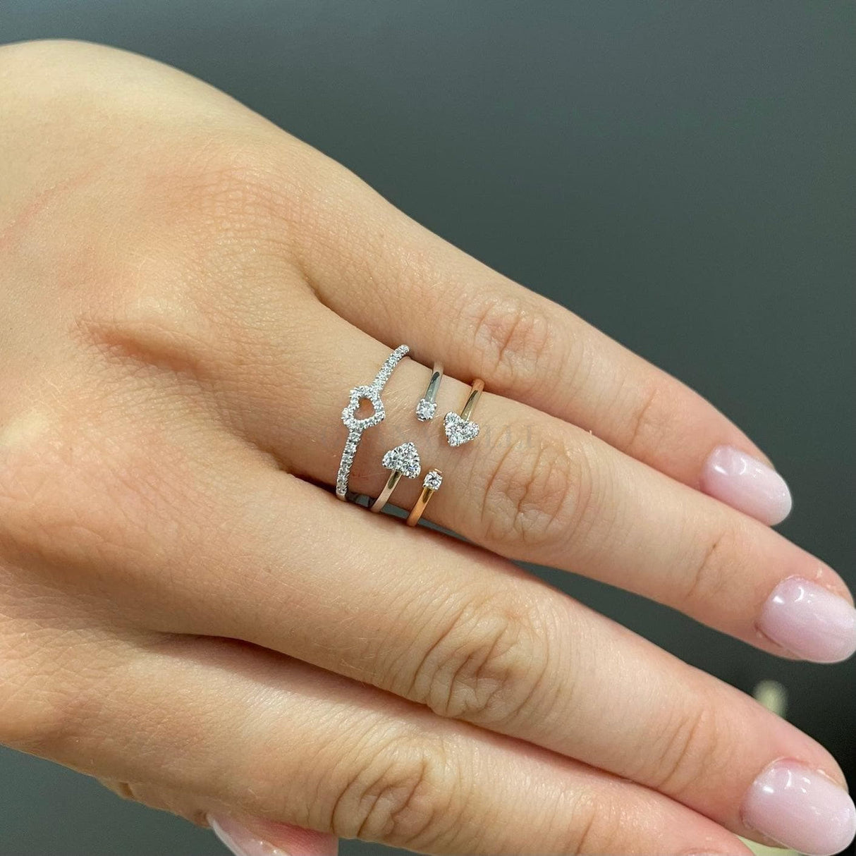 Anello crivelli Cuore con Diamanti Oro Bianco – Gioielleria Granarelli