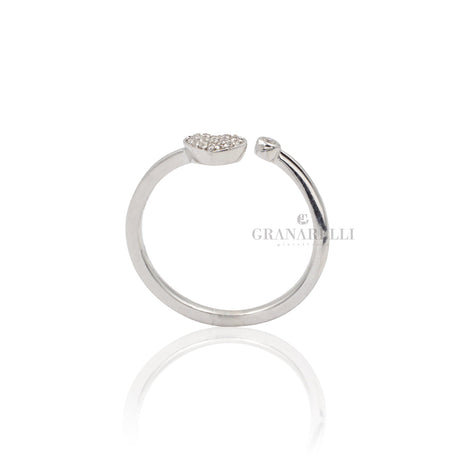 Anello Cuore pavé di diamanti in Oro Bianco-Anelli-CRIVELLI-13-Gioielleria Granarelli