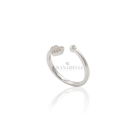 Anello Cuore pavé di diamanti in Oro Bianco-Anelli-CRIVELLI-13-Gioielleria Granarelli