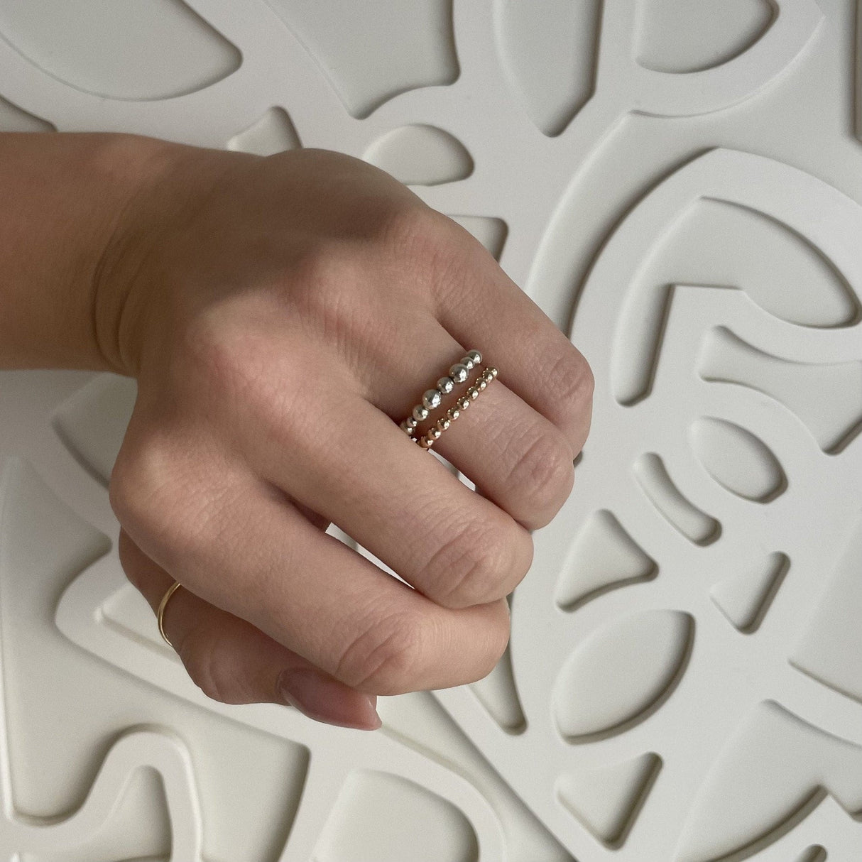 Dodo Pomellato Anello Dodo Bollicine Dodo Ring Bubbles Two Bands