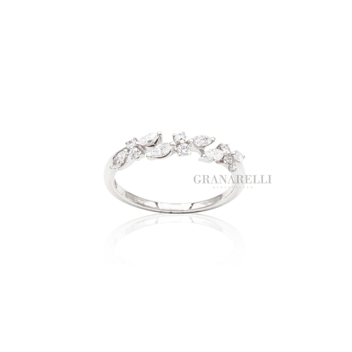 Anello Fantasia in Oro Bianco e diamanti-CRIVELLI-370-xr7881-Gioielleria Granarelli