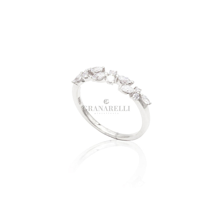 Anello Fantasia in Oro Bianco e diamanti-CRIVELLI-370-xr7881-Gioielleria Granarelli
