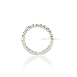 Anello Fedina Half Eternity Diamanti ct 0.56-Anelli-GRANARELLI-Gioielleria Granarelli