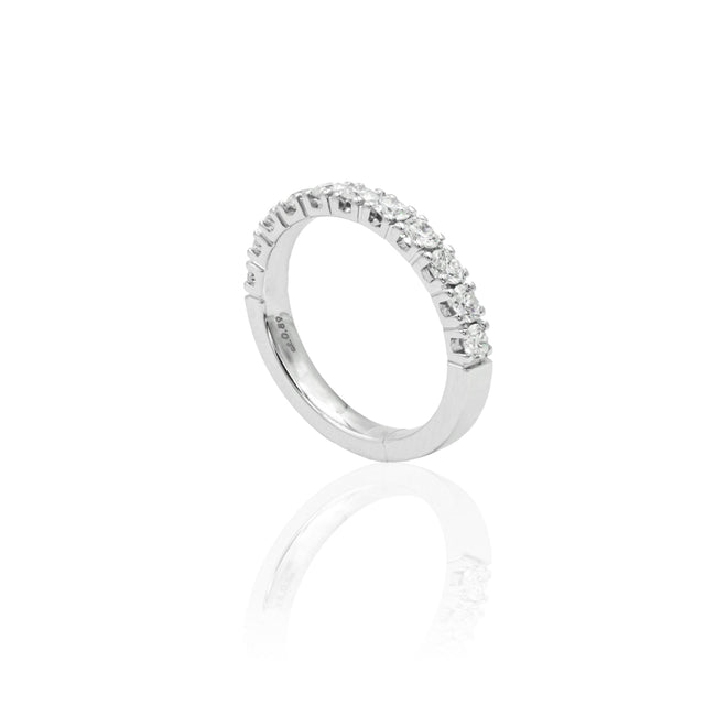 Anello Fedina Half Eternity Diamanti 0.82kt-Anelli-GRANARELLI-Gioielleria Granarelli