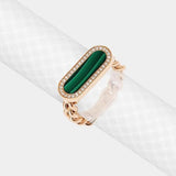 Anello Groumette Malachite-Anelli-CRIVELLI- [SKU] -Gioielleria Granarelli