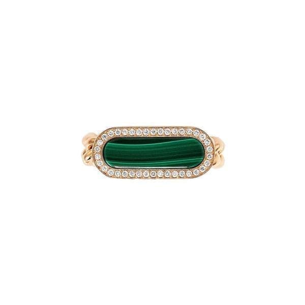 Anello Groumette Malachite-Anelli-CRIVELLI- [SKU] -Gioielleria Granarelli