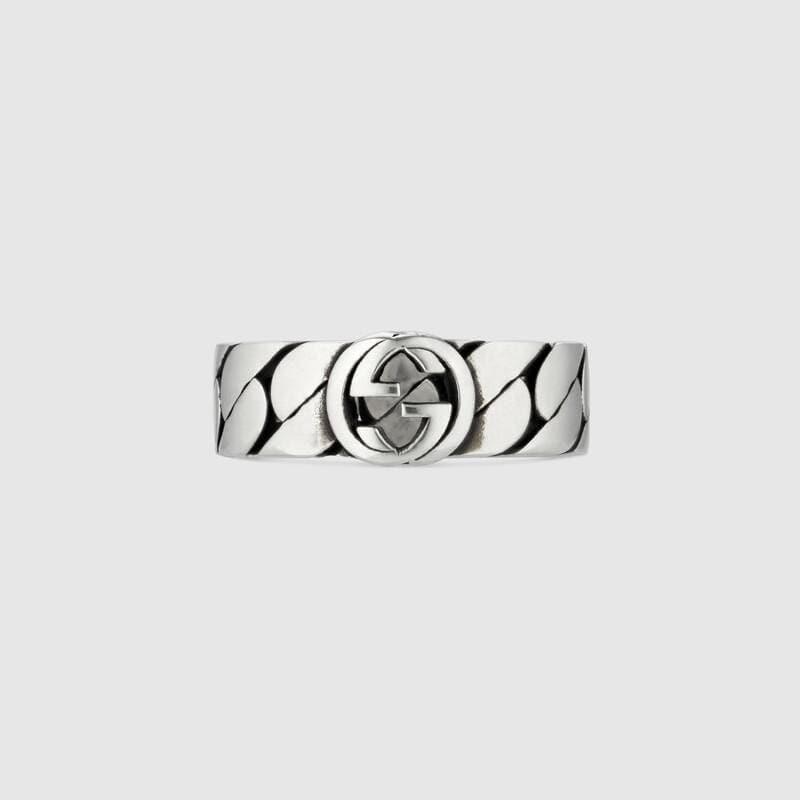 Anello Interlocking G-Anelli-GUCCI- [SKU] -Gioielleria Granarelli