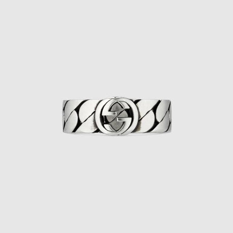 Anello Interlocking G-Anelli-GUCCI- [SKU] -Gioielleria Granarelli