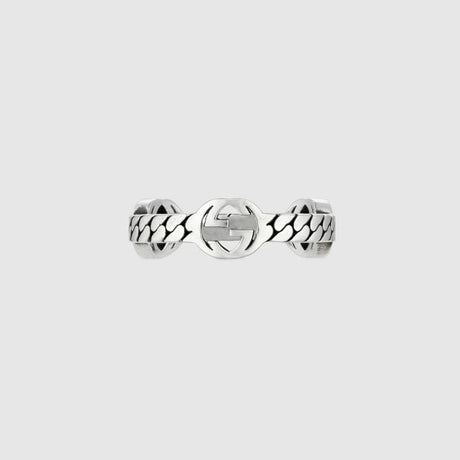 Anello Interlocking G-Anelli-GUCCI- [SKU] -Gioielleria Granarelli