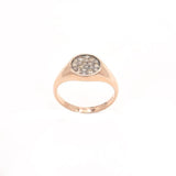 Anello Mini Pavé Oro Rosa-Anelli-BUONOCORE- [SKU] -Gioielleria Granarelli