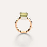 Anello Nudo Classic Oro Rosa, Quarzo Lemon Gelè e Crisoprasio-POMELLATO-PAA1100O6000SQLCP-53-Gioielleria Granarelli