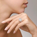 Anello Nudo Petit Milky Oro Bianco, Quarzo e Diamanti-POMELLATO-PAC2032UW000B0QLT-53-Gioielleria Granarelli