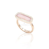 Anello Opale Rosa e Diamanti-Anelli-CRIVELLI- [SKU] -Gioielleria Granarelli