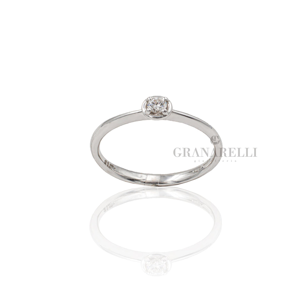 Anello Oro Bianco Solitario 0.07kt-CRIVELLI-234-4060-7-Gioielleria Granarelli