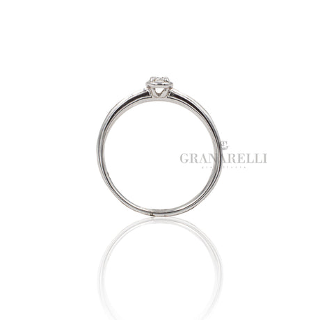 Anello Oro Bianco Solitario 0.07kt-CRIVELLI-234-4060-7-Gioielleria Granarelli