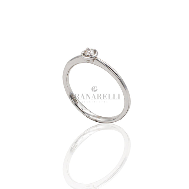 Anello Oro Bianco Solitario 0.07kt-CRIVELLI-234-4060-7-Gioielleria Granarelli