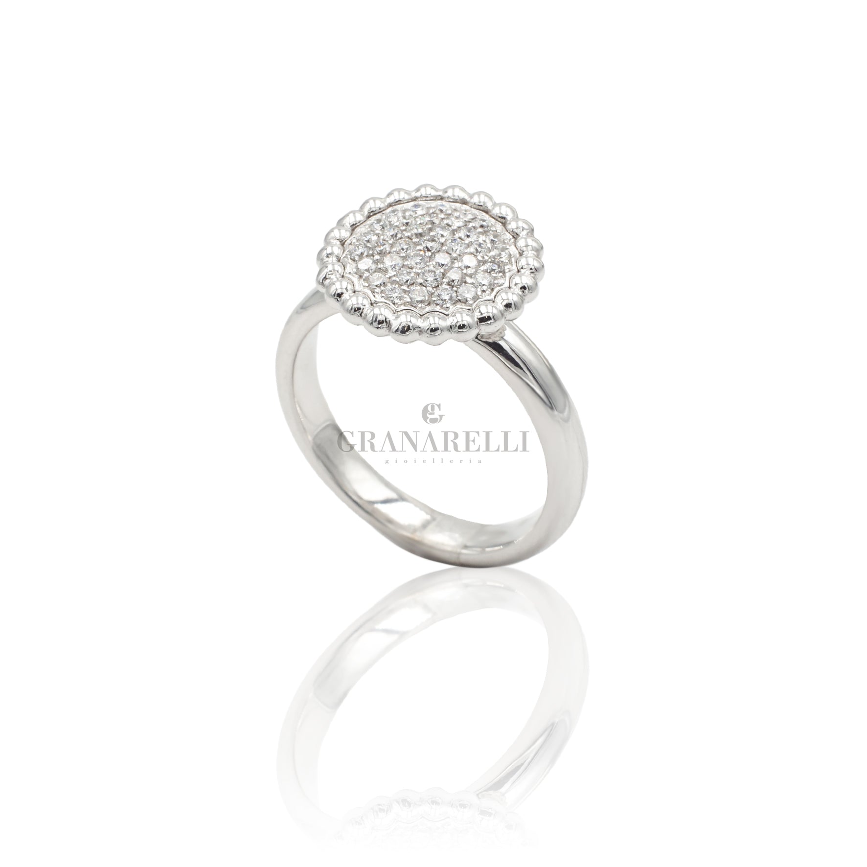 Crivelli Fedi Nuziali Con Brillantini Ring Pave Brillanti Anello