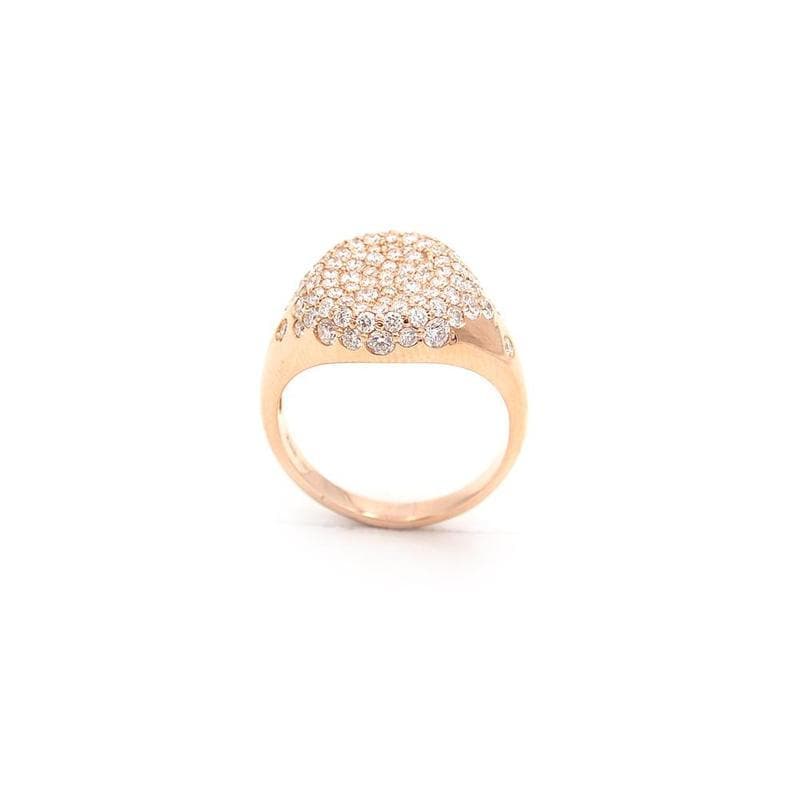 Anello Pavé Oro Rosa-Anelli-BUONOCORE- [SKU] -Gioielleria Granarelli