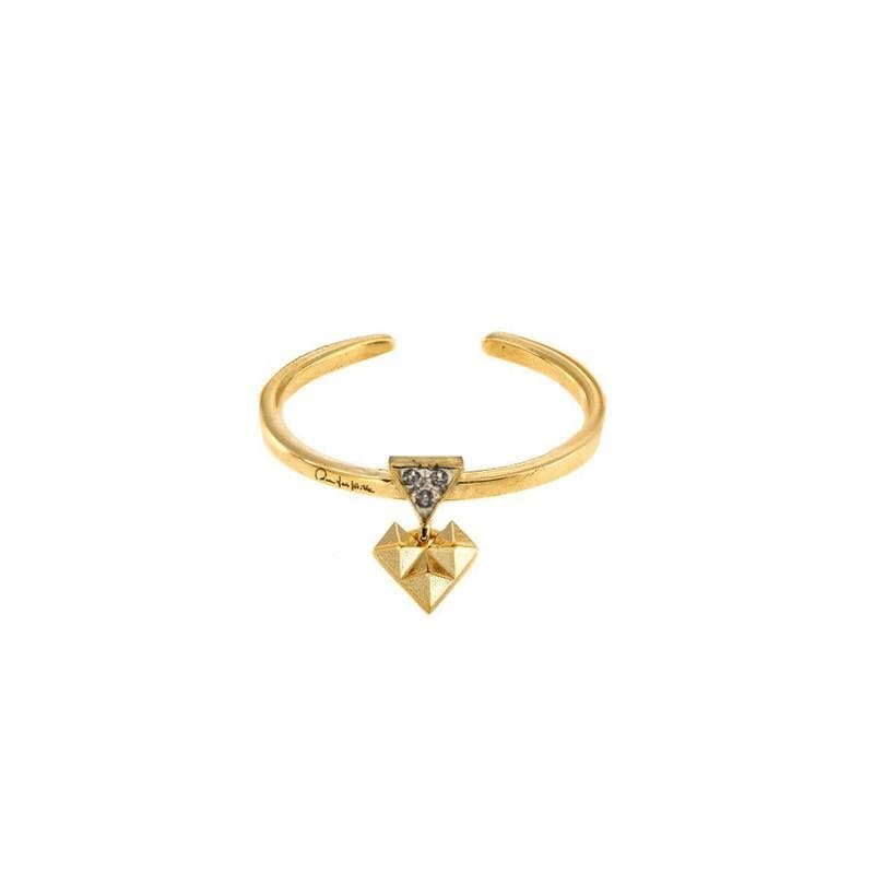 Anello Pendente Cuore Matto-Anelli-RUE DES MILLE- [SKU] -Gioielleria Granarelli