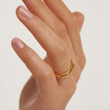 Anello Signature Link Gold-Anelli-PDPAOLA- [SKU] -Gioielleria Granarelli